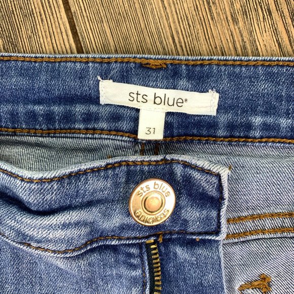 SOLD! STS Blue Becca Bermuda Denim Cutoff Shorts - Picture 4 of 12